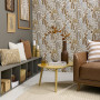 Earthy tones create rustic space in living room