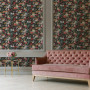 Floral pattern living area featuring Resene Wallpaper