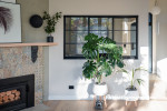 Living room painted in Resene White Pointer