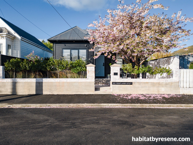 House exterior painted in Resene Charcoal