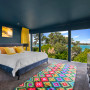 Master bedroom painted in Resene Plan B
