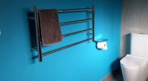 Heather’s triple blue bathroom makeover and colourful home  photo