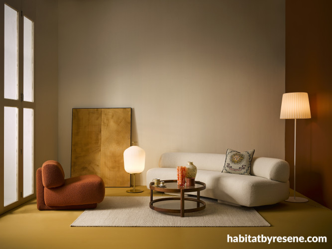 living room painted in Resene China Ivory