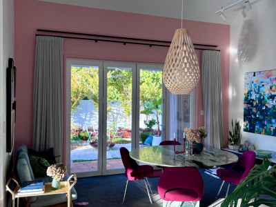Ultramarine and Smoulder for a modern Scandi farmhouse