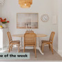Dining room featuring walls painted in Resene Wan White