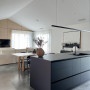 Open plan kitchen, open plan kitchen featuring Resene Double Alabaster