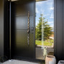 Entranceway, front door, bold front door featuring Resene Charcoal