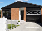 Exterior, house exterior, exterior featuring Resene Nero and Resene Bokara Grey