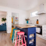 Kitchen, kitchen featuring Resene Half Bianca