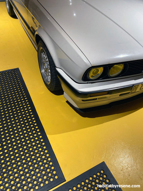 Garage, garage featuring statement floor