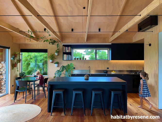 Living and dining area, living and dining area featuring timber