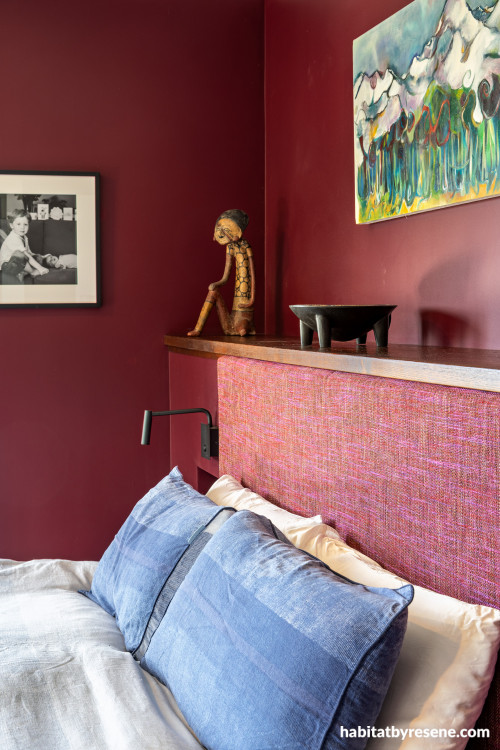 Master bedroom, master bedroom featuring Resene Arthouse