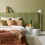 Bedroom, bedroom featuring olive green walls