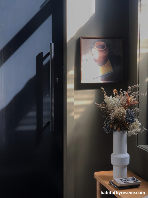 Entranceway, entranceway featuring Resene Lisbon Brown