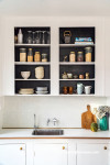 Kitchen, neutral kitchen, white kitchen, kitchen featuring Resene Double Foundry