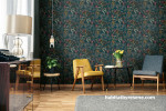 Living room, living room featuring floral Resene Wallpaper