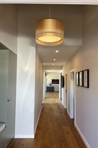 Warm neutrals and blush hues bring this Oratia home to life Warm neutrals and blush hues bring this Oratia home to life