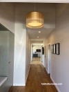 Entrance and hallway painted in Resene Quarter Truffle
