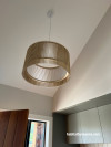 Entranceway painted in Resene Quarter Truffle and ceiling in Resene Quarter Rice Cake