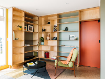 A colourful mid-century-inspired Wellington apartment