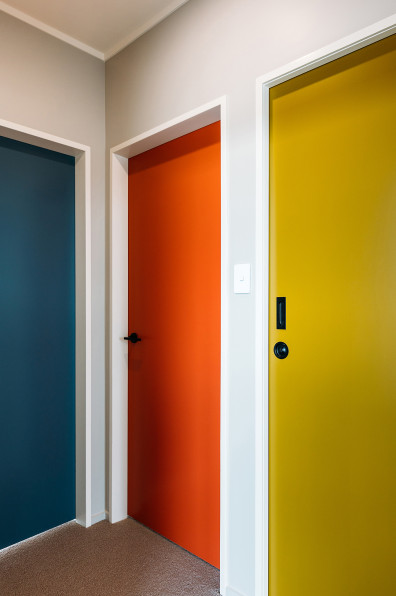 A colourful mid-century-inspired Wellington apartment