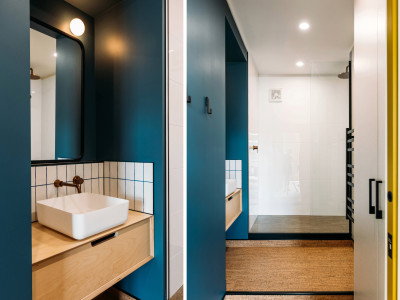 A colourful mid-century-inspired Wellington apartment