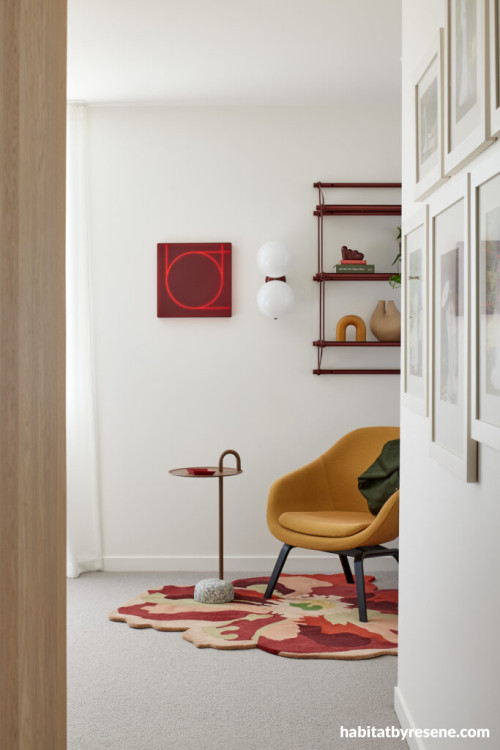 Living space featuring neutral walls