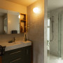 Bathroom painted in Resene Half Tea