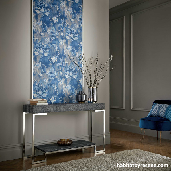 Make your entryway the talk of guests with a design like Resene Wallpaper Collection 2109-156-04. 