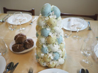 An ‘egg-cellent’ centrepiece: DIY easter egg croquembouche