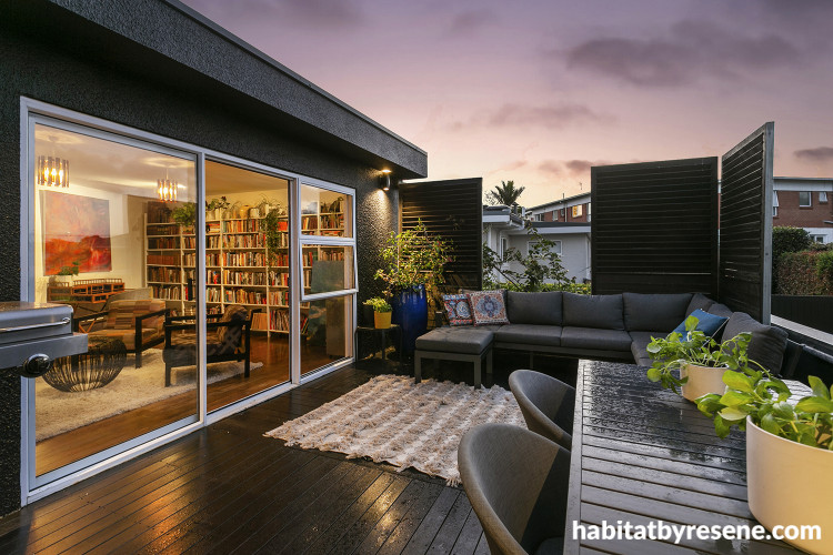 Black exterior painted in Resene Nero