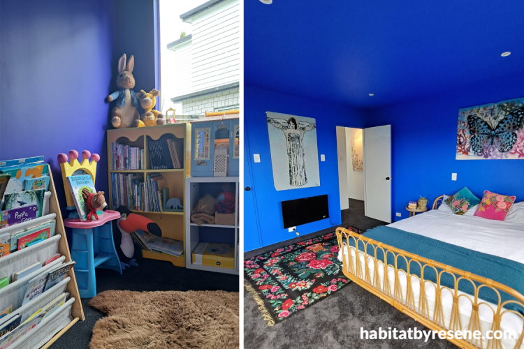 Bright blue bedrooms in Resene Beyond the sea range