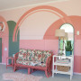 Rumpus room, pink and peach rumpus room