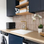 Laundry, laundry area featuring Resene Indian Ink
