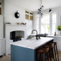 Kitchen, blue and white kitchen