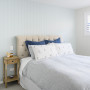 Bedroom, guest bedroom, bedroom featuring Resene Duck Egg Blue