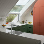 Kitchen, dark grey and white kitchen, kitchen featuring statement pantry
