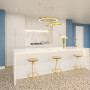 Kitchen, blue and white kitchen, kitchen featuring Resene Blue Jeans