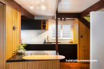 Kitchen, kitchen featuring timber joinery and neutral and timber walls