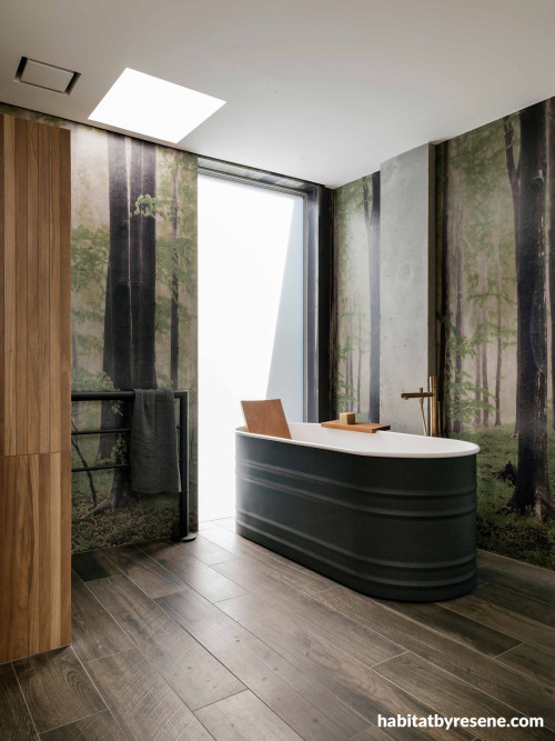 Bathroom with ceiling in Resene White
