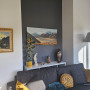 Living room, living room featuring Resene Half Baltic Sea