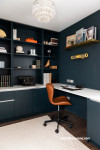 Moody home office, home office