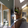Gallery and kitchen, gallery and kitchen painted in earthy Resene tones