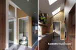 Gallery and kitchen, gallery and kitchen painted in earthy Resene tones