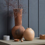 Terracotta vases, maximalist design, maximalism, navy interior design, Resene Armadillo