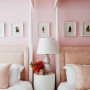 Bedroom, pink bedroom, pink bedroom featuring Resene Cosmos