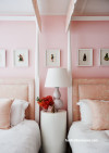 Bedroom, pink bedroom, pink bedroom featuring Resene Cosmos