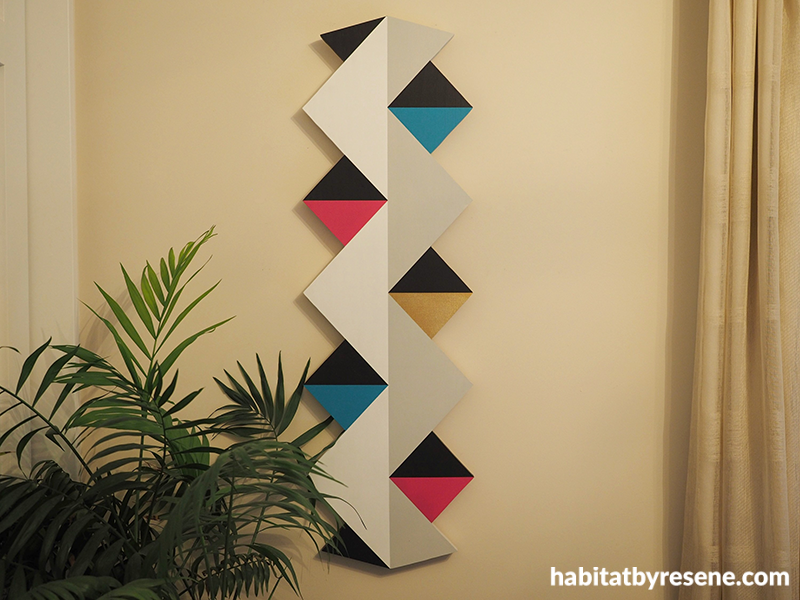 DIY Triangles: Creating Wall Patterns with Painter's Tape