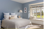 Bedroom, master bedroom, master bedroom featuring Resene Clouded Blue