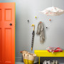 Entranceway, entranceway featuring orange door